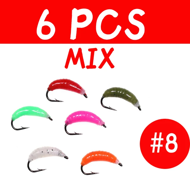 6pcs mix size 8