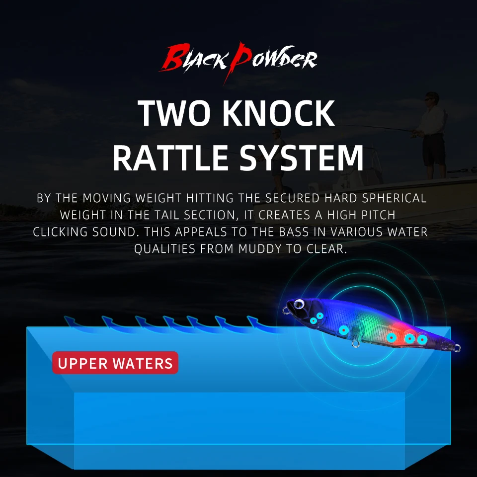 BEARKING BLACK POWDER 10cm 8.7cm hot model fishing lures hard bait 30color pencil quality professional bait walk dog action - imagen 5