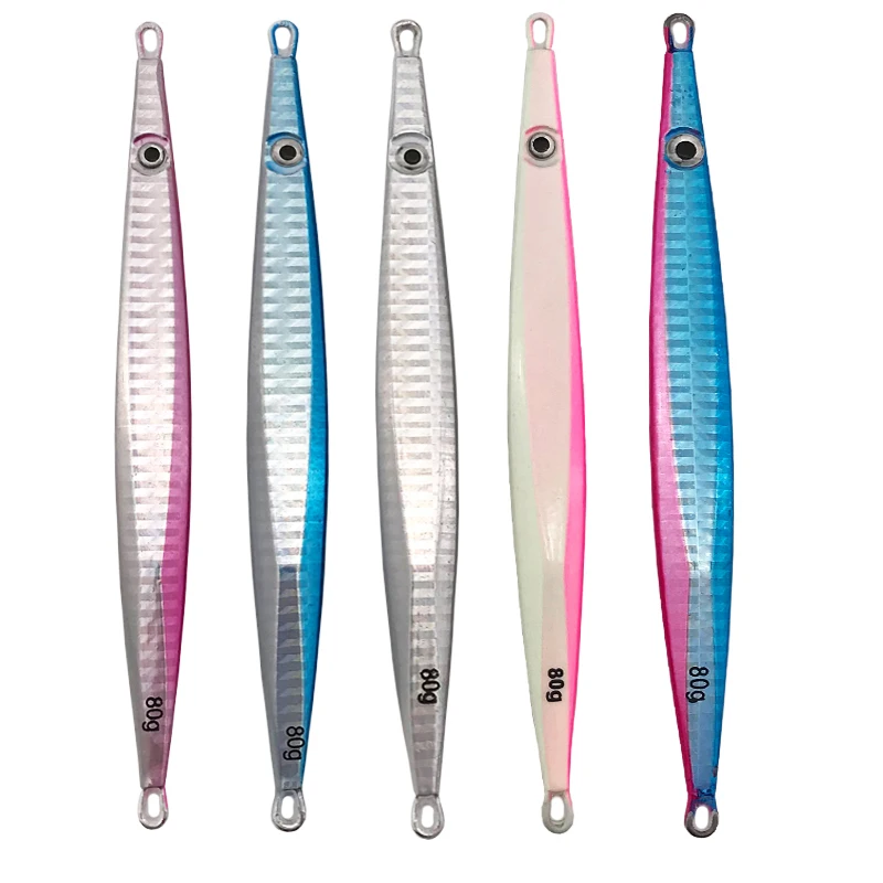 OBSESSION barato 200g 250g 300g plantilla de plomo de Metal duro aparejos de pesca de mar de agua salada Artificial luminoso rápido/lento hundimiento plantillas de caída - imagen 5