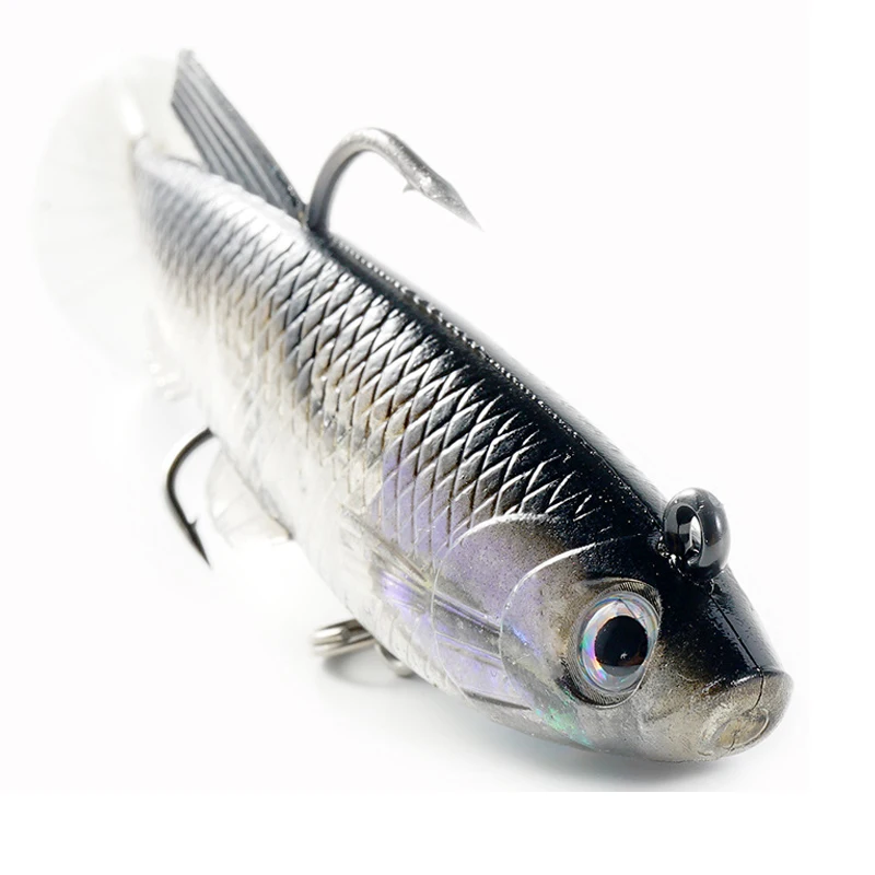 Señuelos de pesca de silicona Wobblers, cebo artificial, señuelos de plantilla de goma, aparejos de pesca, perca de parque, lubina, carpa, cuchara, 12G, 1 ud. - imagen 4