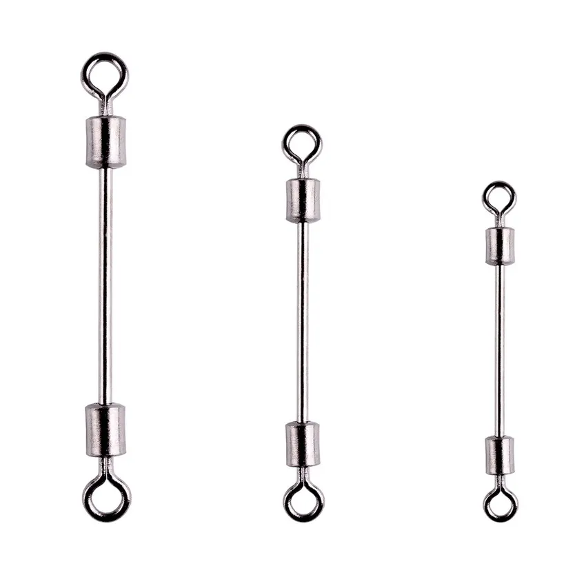 10 unids/caja giratoria con asiento de pieza de plomo, aparejos de pesca, Conector de pesca, eslabones giratorios - imagen 3