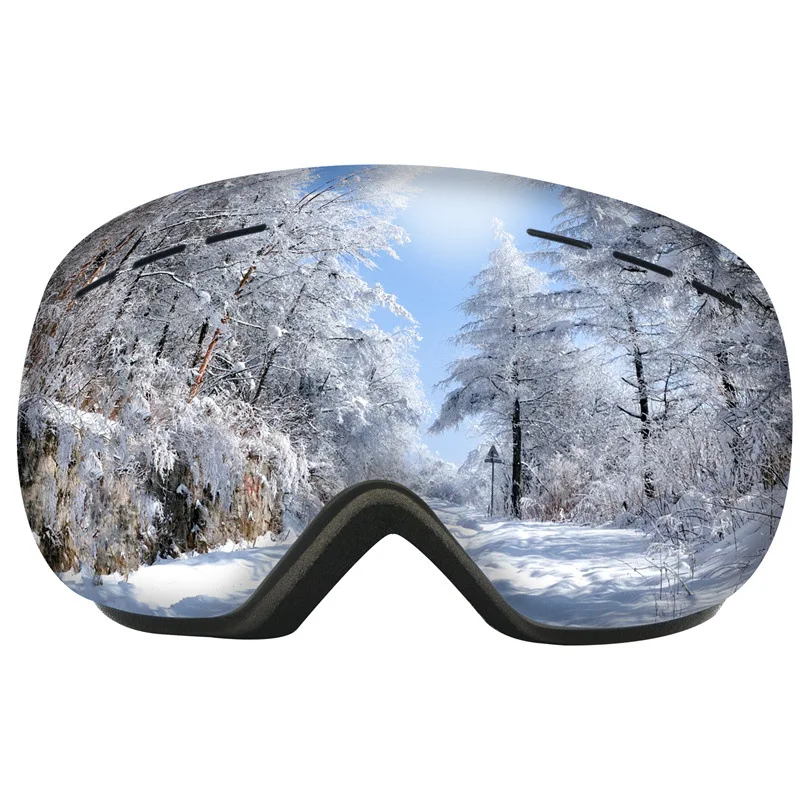 ROBESBON Gafas de esquí antiniebla UV400 grandes esféricas hombres mujeres gafas de nieve deportes al aire libre esquí - imagen 3