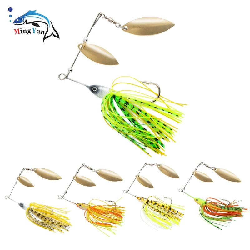 Señuelo Spinnerbait metálico para pesca de pico – Cebo giratorio - imagen 2