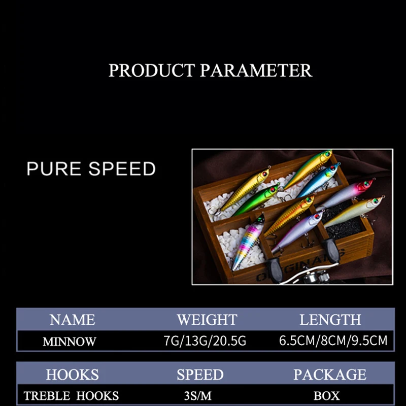 Señuelo de pesca en forma de pececillo, cebo Artificial duro de 6,5 cm, 8cm, 9,5 cm, ojos en 3D, aparejos de pesca, 2 uds. - imagen 2