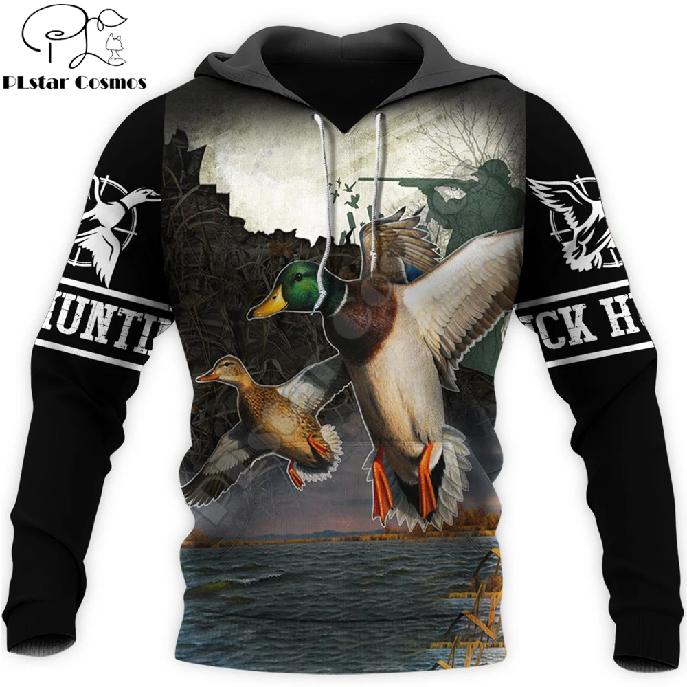 KJ768 Sudadera capucha estampado 3D pato – Ropa hombre - imagen 4