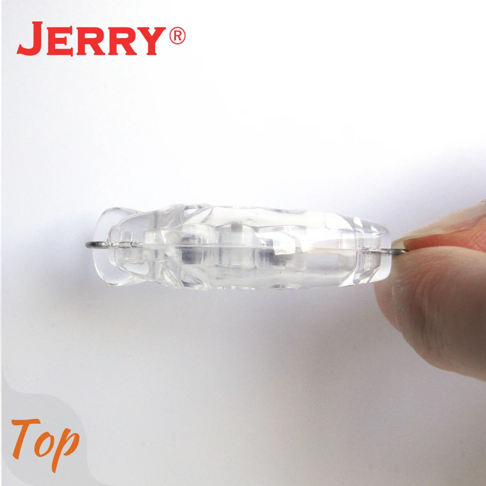 Señuelo de pesca giratorio Jerry 10 piezas, Cuerpo en blanco, 35mm, cebos duros de plástico sin pintar, Mini Wobbler Crankbait, hundimiento lento, gancho único - imagen 4