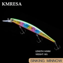 KMRESA Wobbler 145mm 18g – Profundidad 1.5-2m para pesca profesional