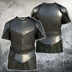 Camiseta 3D Caballeros Templarios Harajuku para Cosplay e informal