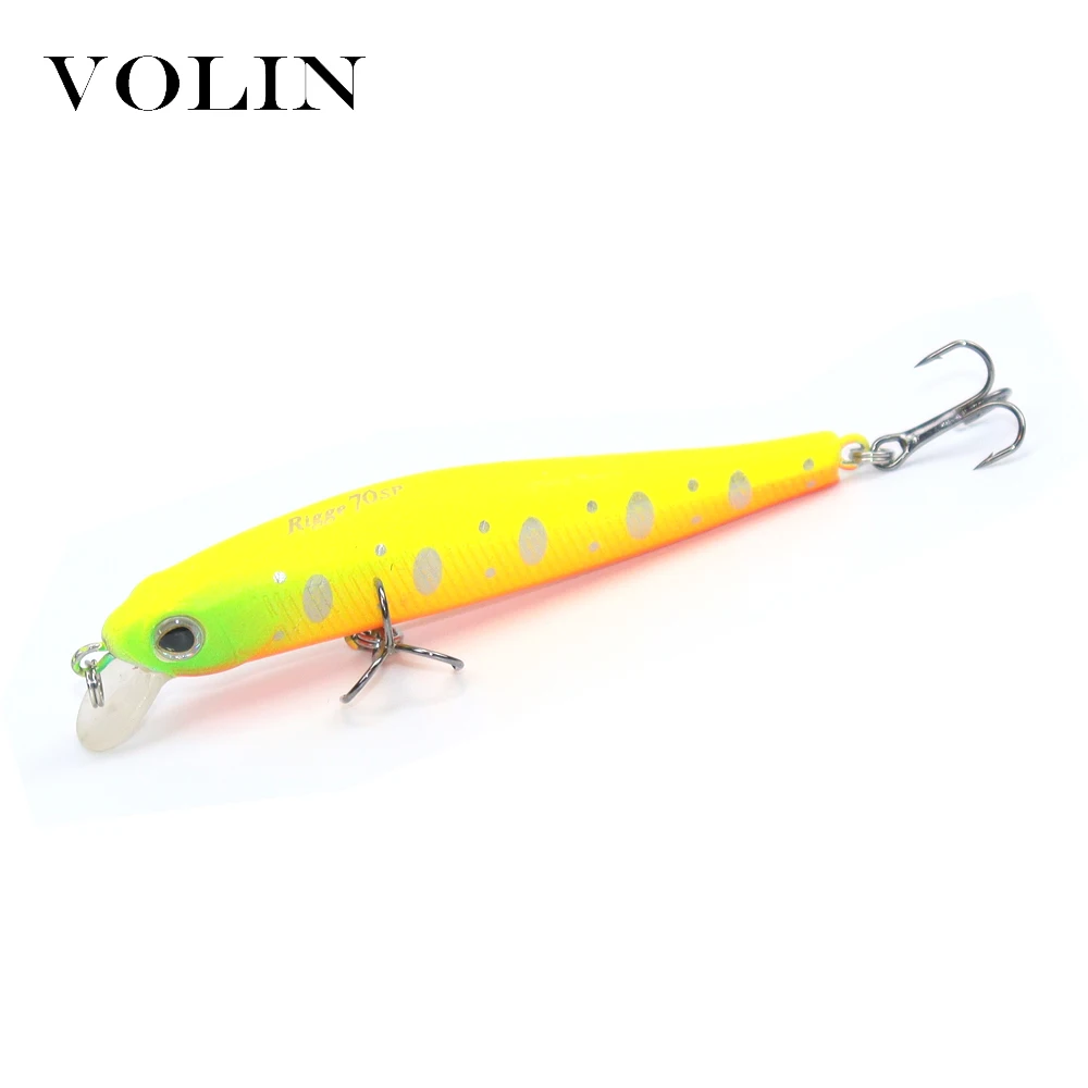 VOLIN 1 pieza nuevo sistema de freno magnético pesca Wobbler 70mm 5g cebo duro Minnow cebo Artificial Swimbait para Lucio perca - imagen 3