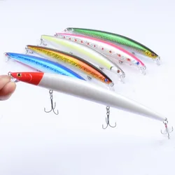 Señuelo de pesca de pececillos, cebo Artificial duro de plástico, señuelos de peces falsos grandes, Wobblers Crankbait, 1 piezas, 18,5 cm, 22g
