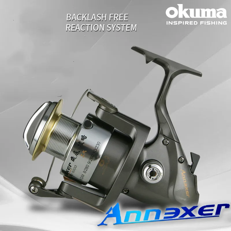 Okuma-carrete De Pesca De agua dulce y salada, accesorio De arrastre De 12KG, Ratio De engranaje 5000: 1, 6000s, 5,0 s - imagen 2