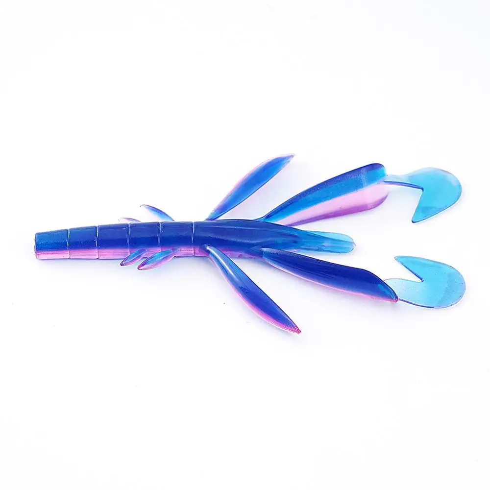 SUNMILE-SEÑUELOS blandos de camarón Slub, cebos artificiales Crankbait Iscas, cebos artificiales Leurre Louple para pesca de lubina, 7cm/12cm - imagen 5