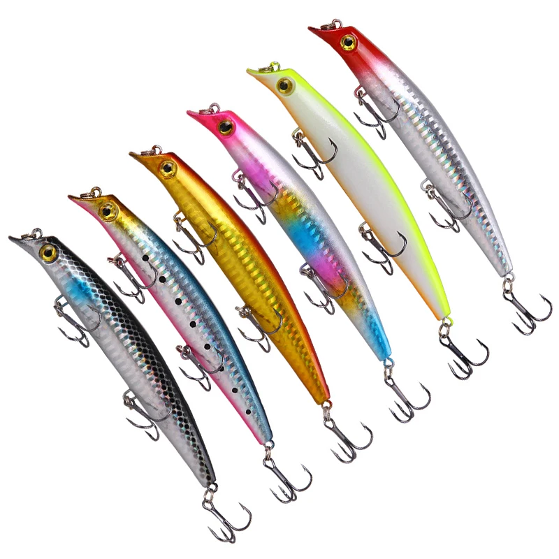 Señuelos de pesca Minnow, 12,5 cm, 14g, cebo Popper, cebo Artificial duro, Jigbait Topwater, Wobblers, Lucio, perca, aparejos de pesca, 1 ud. - imagen 2