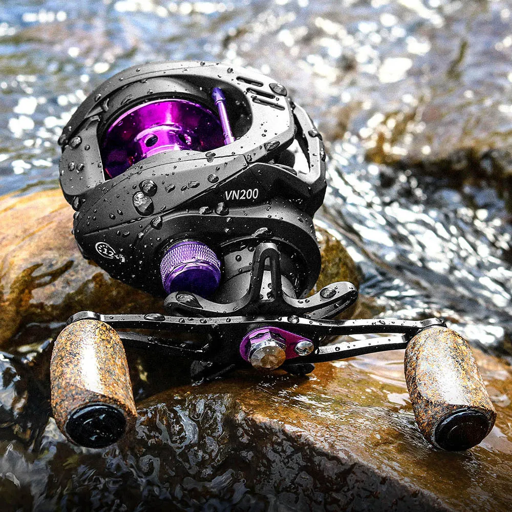 JOSBY-carrete de pesca 7,2: 1 8,1: 1, carrete de Metal ultraligero de alta velocidad, Baitcasting, freno de fundición de cebo, arrastre máximo de agua salada - imagen 4