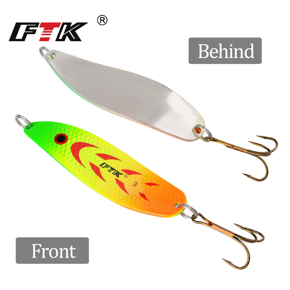 FTK-señuelo de pesca de acero al carbono, 1 unidad, 8 colores, 20G, 30G - imagen 3