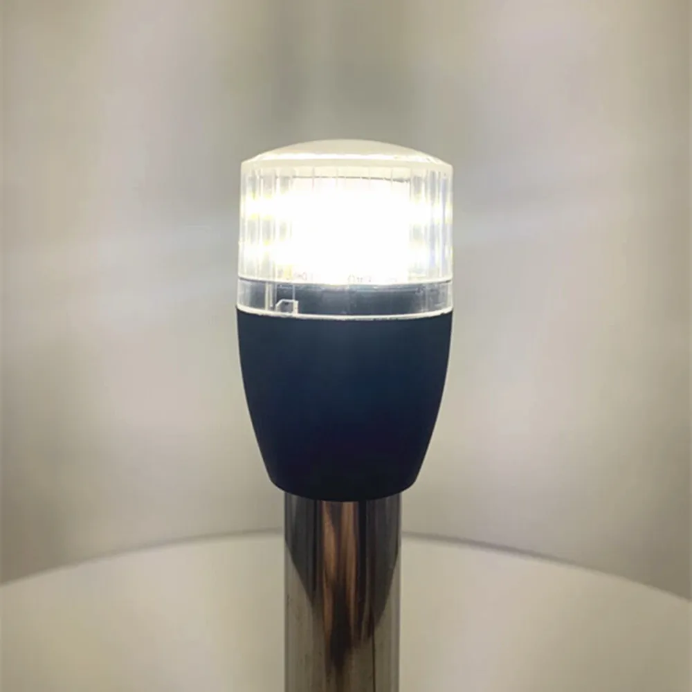 Accesorios para barcos Luz de anclaje blanca Marina Luz de popa luz LED redonda 10/30VDC Base en línea - imagen 5