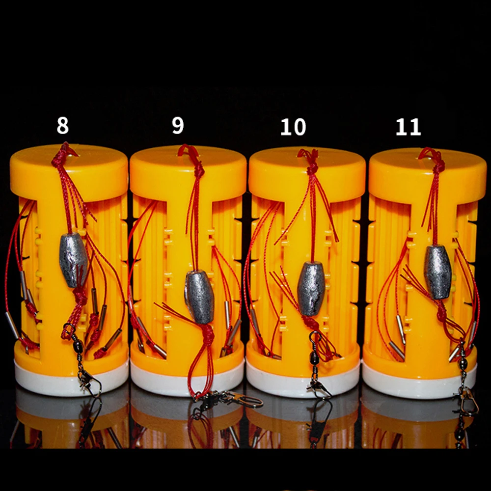 Anzuelos de Pesca de acero al carbono, anzuelos colgantes a prueba de peso, jaula de cebo para alimentador de peces, juego de anzuelos de Pesca - imagen 2