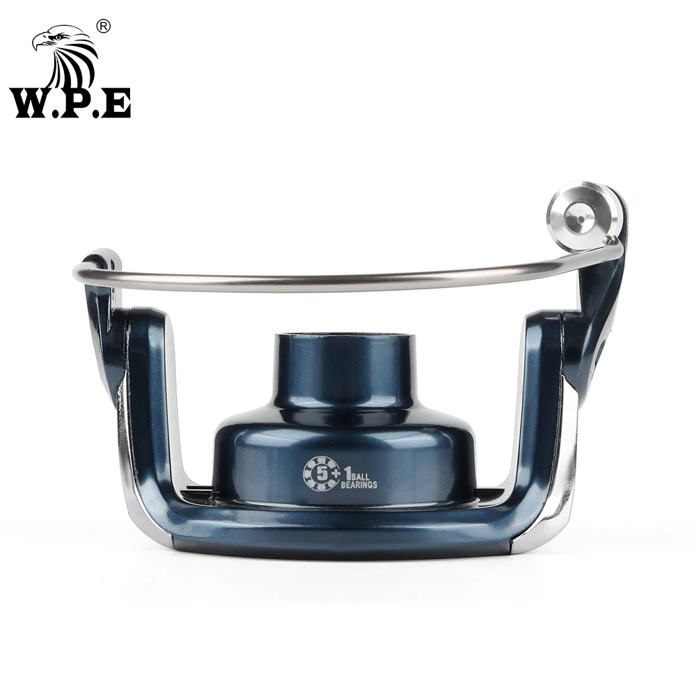 W.P.E KFT-carrete de Pesca giratorio 4000/5000/6000, alta velocidad, relación de engranaje 5,2: 1, rodamientos de bolas 5 + 1, aparejos de Pesca - imagen 4