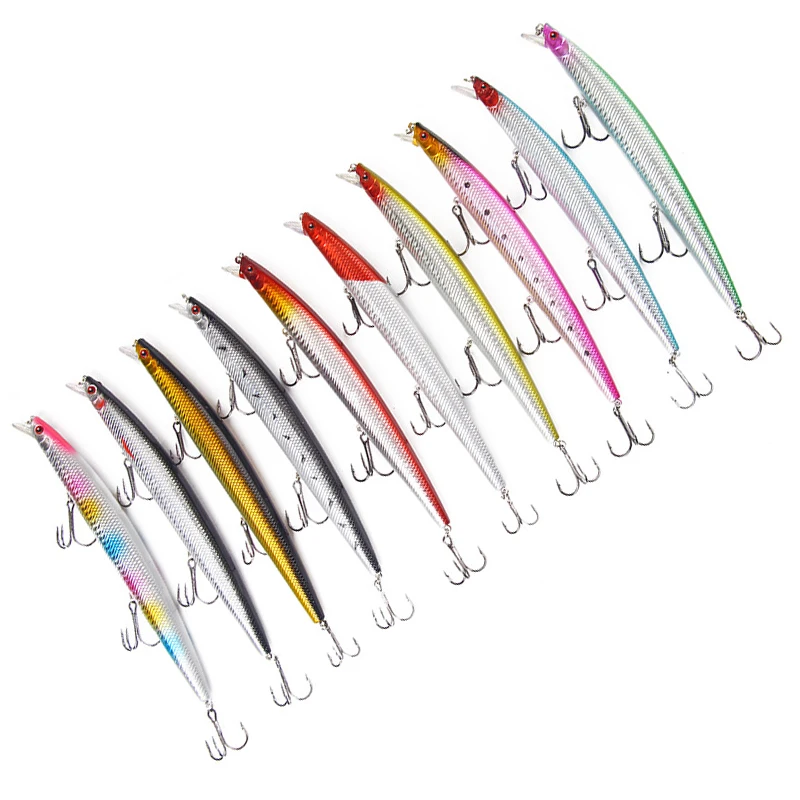 Señuelo de Pesca flotante Minnow, 18,5 CM, 23G, buceo, 0,5-2M, Pesca en el mar, manivela de plástico, cebo duro, aparejos de Pesca, Wobblers de natación - imagen 2