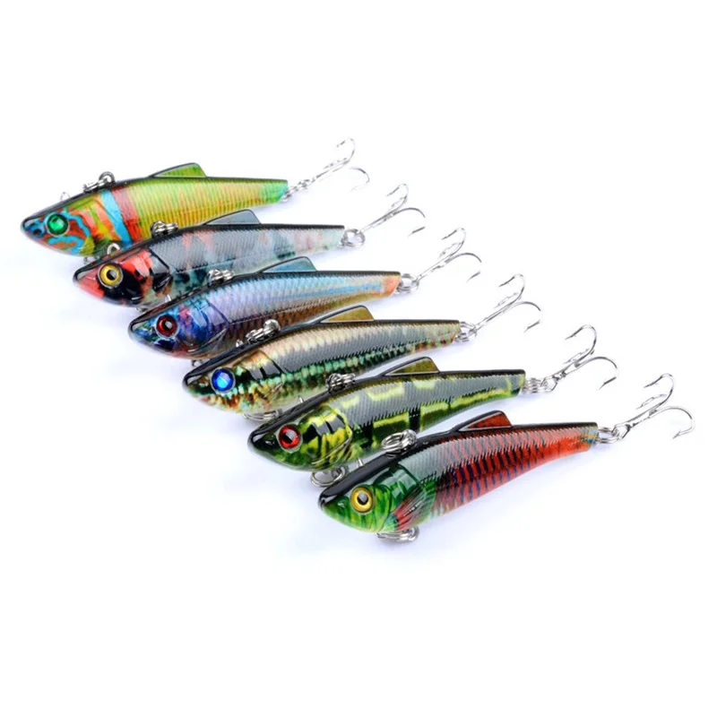 Señuelos de Pesca de hundimiento vibratorio Vib, cebo duro Artificial de 70mm y 6,5g, Crankbait pintado realista, Wobblers, aparejos de lubina, 1 ud. - imagen 3