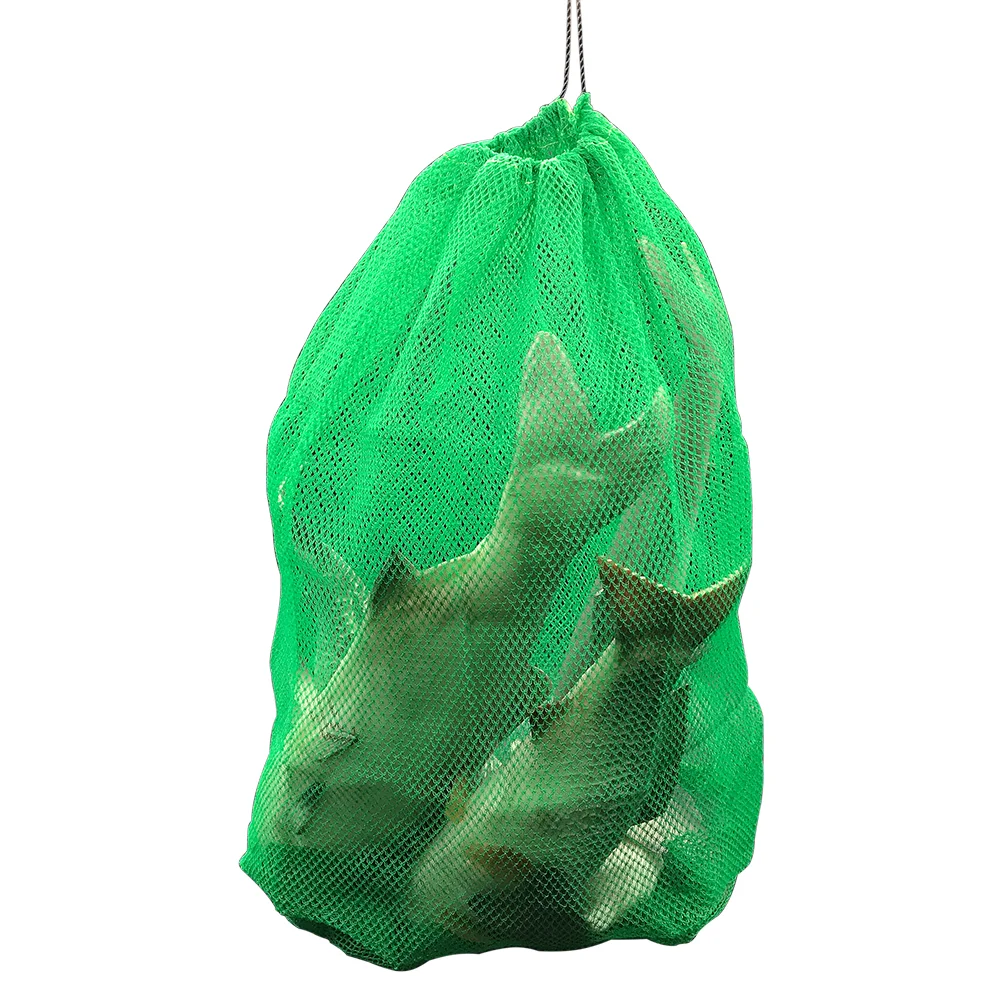 Bolsa de malla de plástico y nailon, bolsa de red plegable, equipo de pesca, engrosamiento, redes de rejilla pequeñas, bolsa de redes para peces vivos - imagen 3