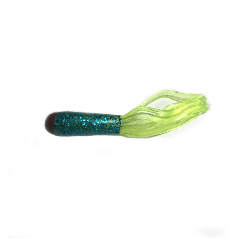 Señuelos tubulares de silicona Artificial, cebos blandos multicolor, 5cm/0,6g, para Barba, Wobblers, aparejos de pesca de carpa, 20 unidades por lote - imagen 2