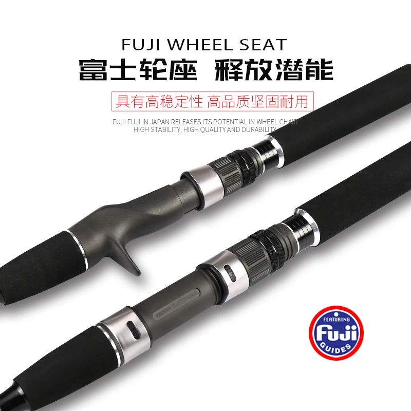 NewJapan Full Fuji Parts MADMOUSE Jigging Rod 1,8 M PE 2-4 peso de señuelo 60-200G 20 kg caña de barco giratoria/fundida caña de pescar en el océano - imagen 5