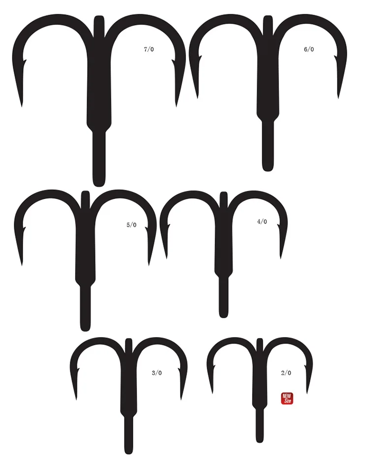 Mustad Noruega Origem Anzuelo de pesca de acero de alto carbono de alta calidad Anzuelo de púas, 2/0 -7/0 #   ,36328NP-DS - imagen 5