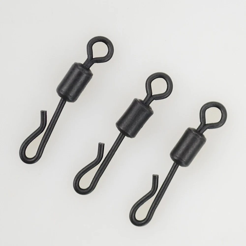 Anzuelos de pesca de carpa, accesorio de acero inoxidable de cambio rápido para aparejo de pesca de carpa, aparejos terminales AE007, 20 unidades - imagen 5