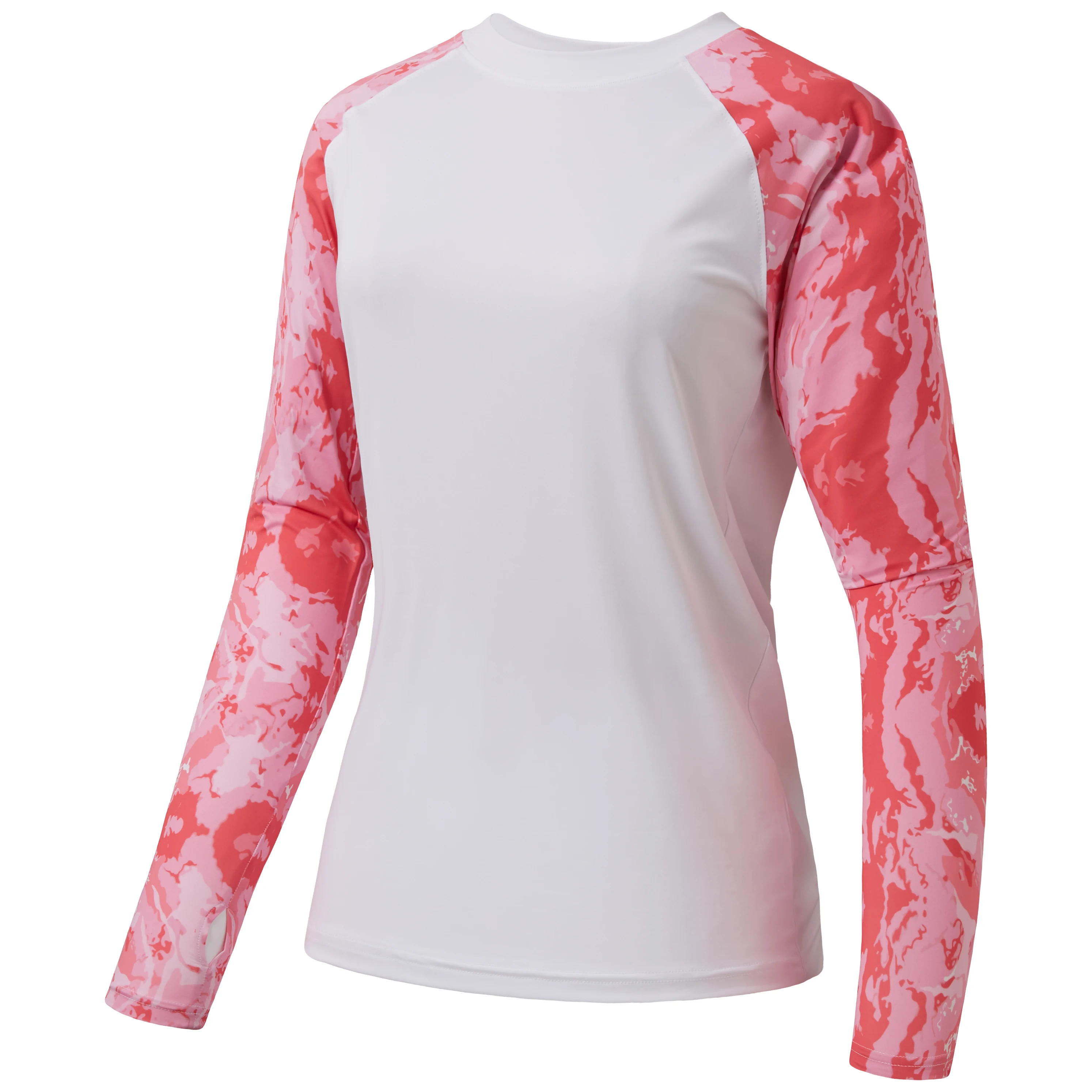 White Abstract Pink
