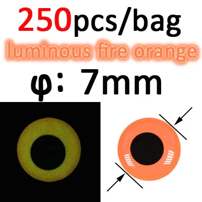250pcs fire org 7mm