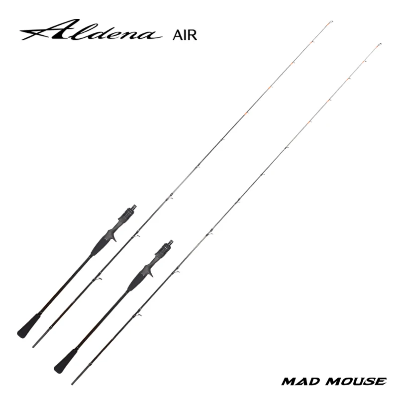 Nuevo Japón piezas completas fuji MADMOUSE tai caña de goma 1,9/1,98 M señuelo 30-150g caña de barco caña de jigging ligera caña de pescar en el océano