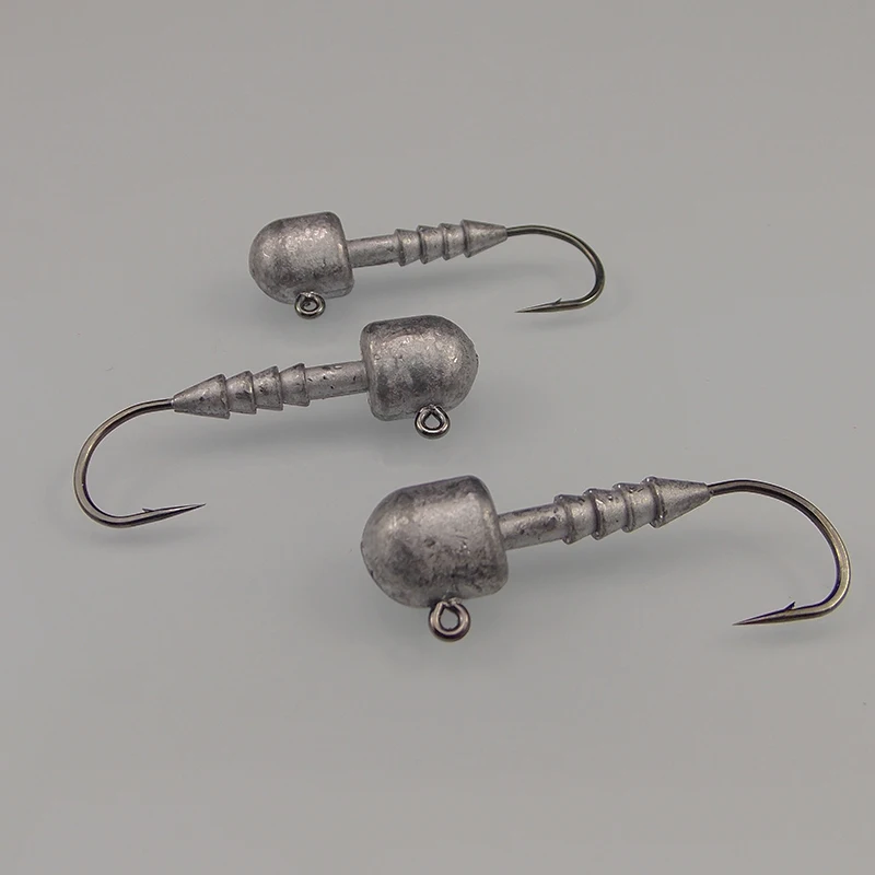 KESFISHING-Cabeza de plantilla de fregadero, 9 piezas, 5g, 7g, 10g, accesorios de pesca, anzuelos de remolque de plomo para cebos artificiales suaves Isca - imagen 4