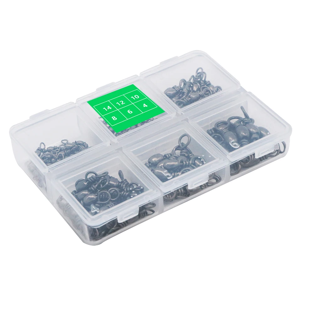 Conector de pesca de acero inoxidable, Pin de rodamiento, aparejo de señuelo, accesorios de anzuelo, Conector de anillo sólido giratorio, herramienta de pescado - imagen 4