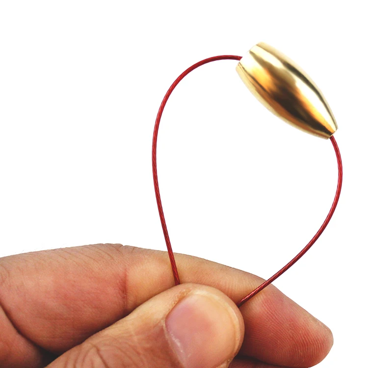 Plomos de tungsteno para pesca, 100 Uds., 3,5g/5g/7g/14g/17g, hilo en forma de bala, cobre dorado, latón, aparejos de peso, accesorios para señuelos de hundimiento - imagen 5