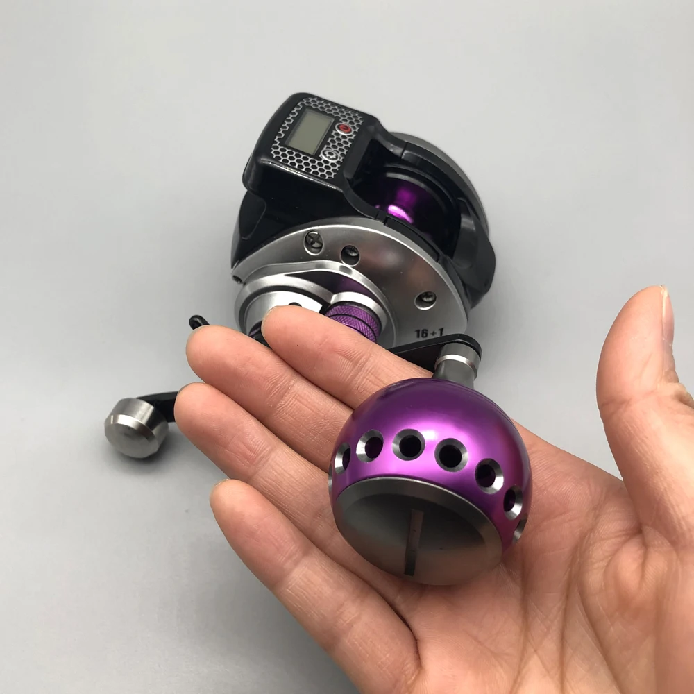 Carrete de pesca electrónico con pantalla Digital, medición de profundidad del agua, contador de línea de perfil bajo de alta velocidad, rueda de Baitcasting 16 + 1BB - imagen 3