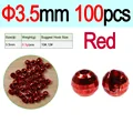100pcs 3.5mm Red