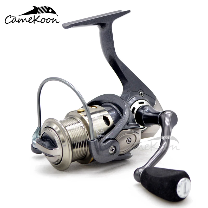 CAMEKOON-carrete de pesca giratorio superligero, bobina de aluminio para pesca de viaje, señuelo de agua dulce, relación de engranaje 5,2: 1 - imagen 2
