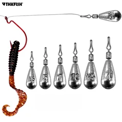 Plomos Dropshot giratorios THKFISH – Rotación 360° para mar