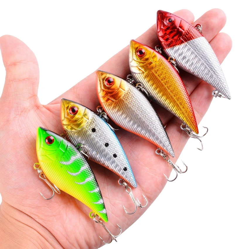 Señuelo duro de Pesca Artificial, anzuelos triples de plástico VIB, 7,4 cm, 15G, 1 unidad - imagen 3