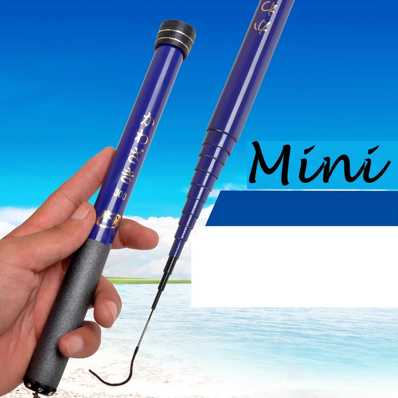 Caña de pescar telescópica de fibra de carbono puro para niños, mini palo superduro de 3m y 3,6 m, herramienta de pesca olta para viaje - imagen 4
