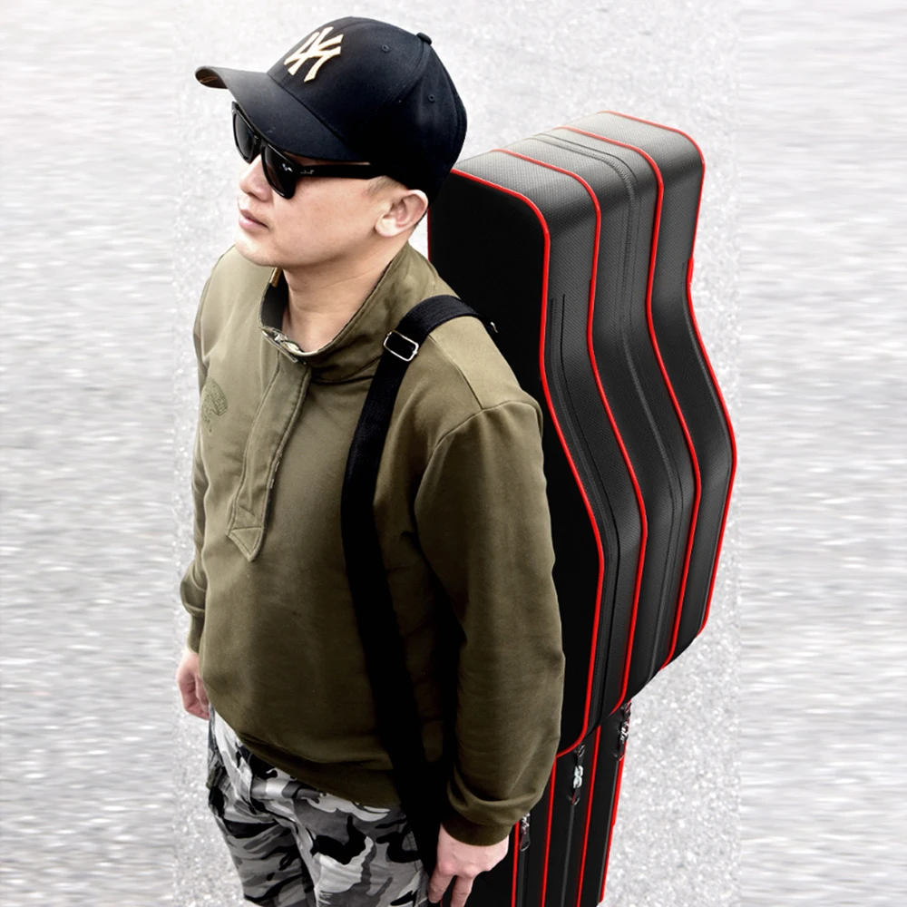 Bolsa de transporte impermeable para caña de pescar, estuche de almacenamiento de aparejos de pesca, organizador de herramientas X45A +++, 100cm-130cm - imagen 2