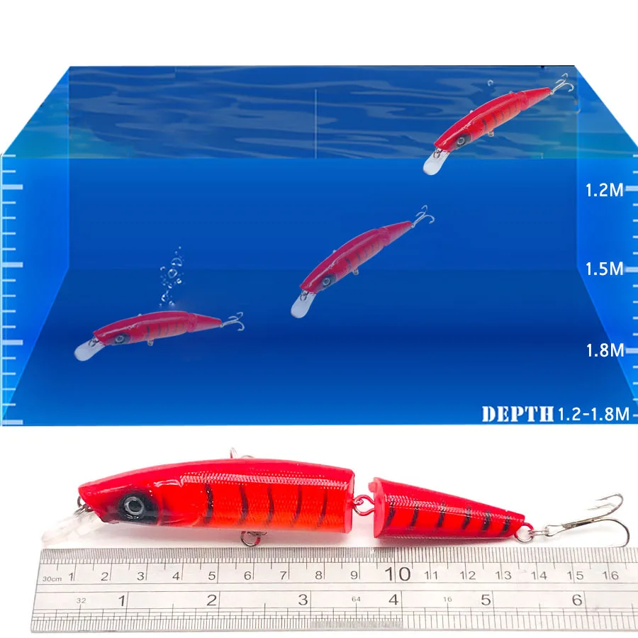 Wobblers para Pesca de curricán, cebo Artificial duro, Jerkbait, Crankbait, Swimbait, Peche, peces falsos, 1 unidad - imagen 4