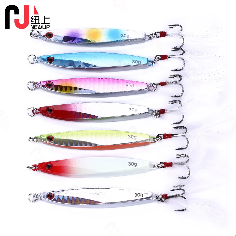 NEWUP-señuelo de pesca Artificial, plantilla de Metal fundido, Jigging, 6,8 cm/30G, aparejos de pesca de plomo, 1 unidad - imagen 5