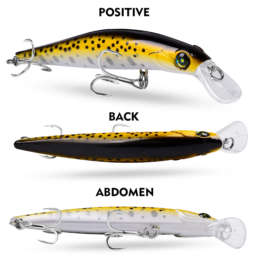 PROBEROS-Señuelos de Pesca Crankbait Minnow Bass 3g-11,5g, cebo Artificial, Lucio, Carpa, señuelos de alta calidad con ganchos BKB y caja de PP - imagen 5