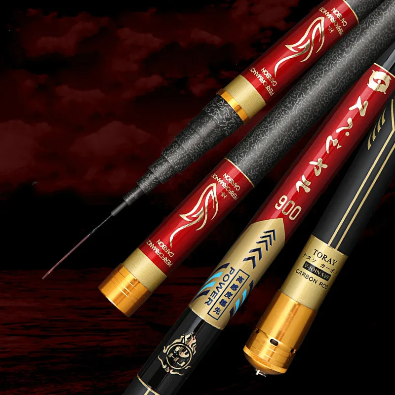 Caña De pescar telescópica De 8/910/11/12/13/15m, caña De pescar telescópica, caña giratoria - imagen 5