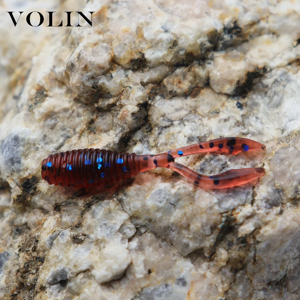 VOLIN-señuelo de pesca suave 20 piezas, 36mm, 0,35g, Artificial, suave, UL, señuelo de pesca de trucha, Wobblers, cebo biónico, señuelos de natación - imagen 3