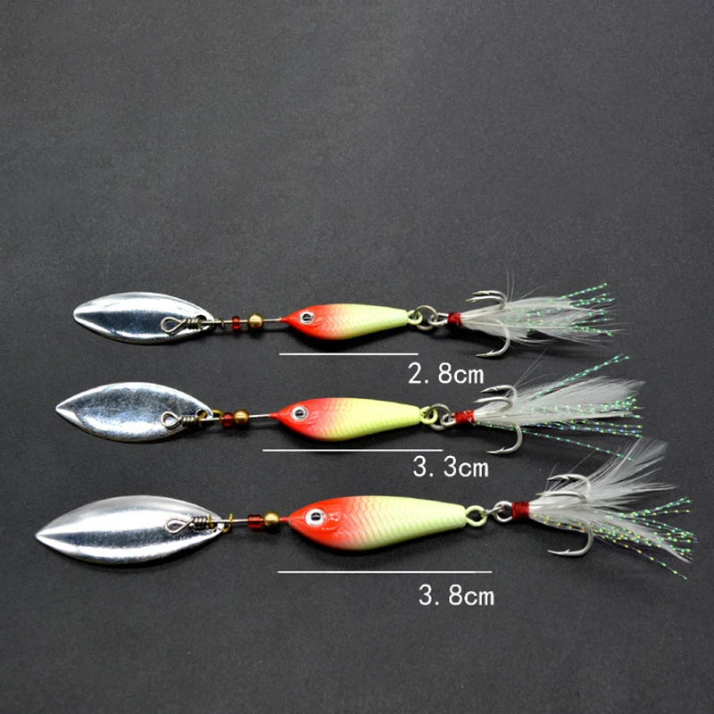 Cebo giratorio de Metal con vibración VIB, Señuelos de Pesca de 8/11/20g, cuchara giratoria, Jigs, trucha, aparejos duros de Pesca de invierno, 5 uds. - imagen 5