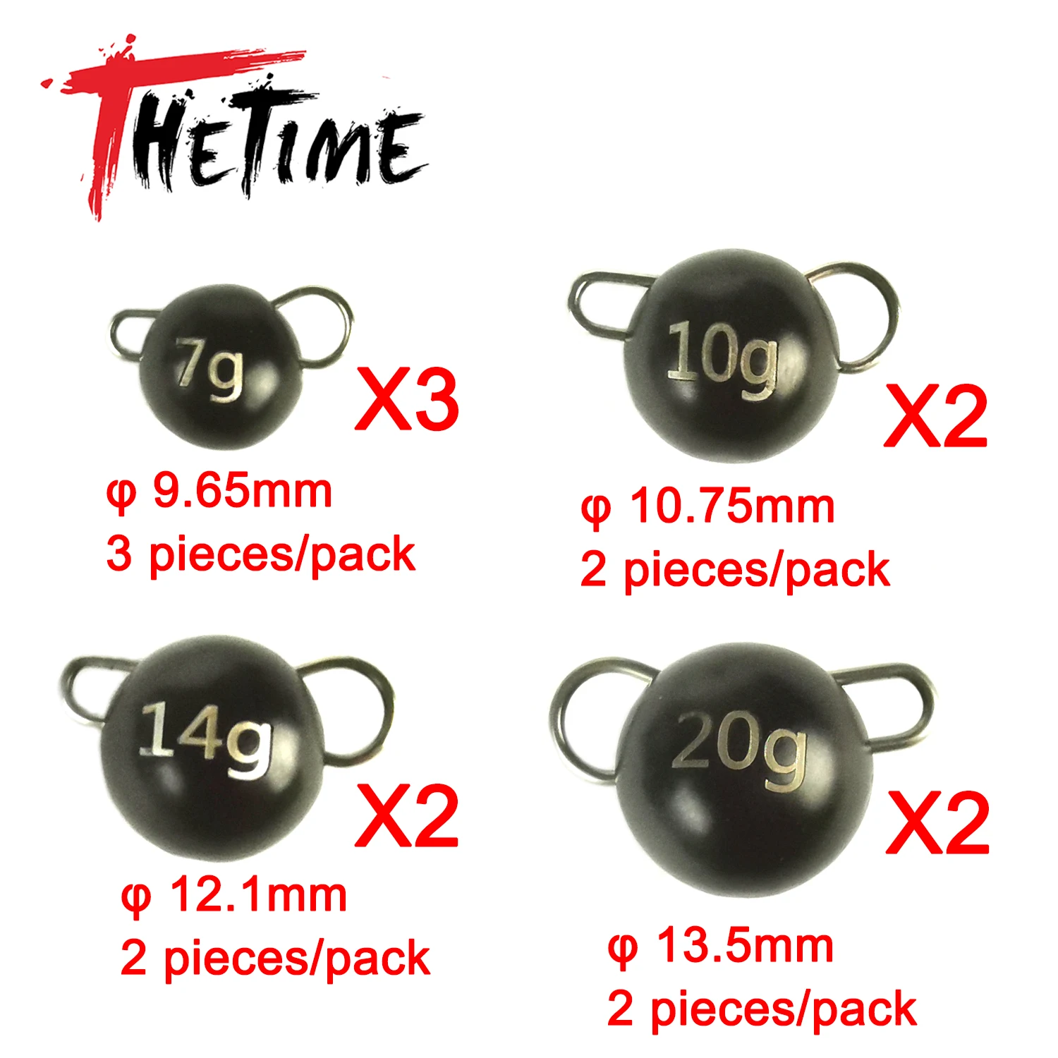 Thetime Tungsten Cheburashka Sinker 1g2g3g5g7g10g14g20g 97% Wolfram, aparejos de pesca con pesas para accesorios de cebo de gusano suave - imagen 4