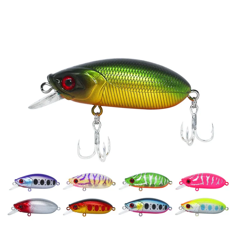 Señuelo de pesca Artificial Wobbler, cebo duro flotante de plástico duro, para trucha, Crankbait, Lucio, aparejos de pesca japoneses, 1 unidad, 50mm, 9,3g - imagen 2